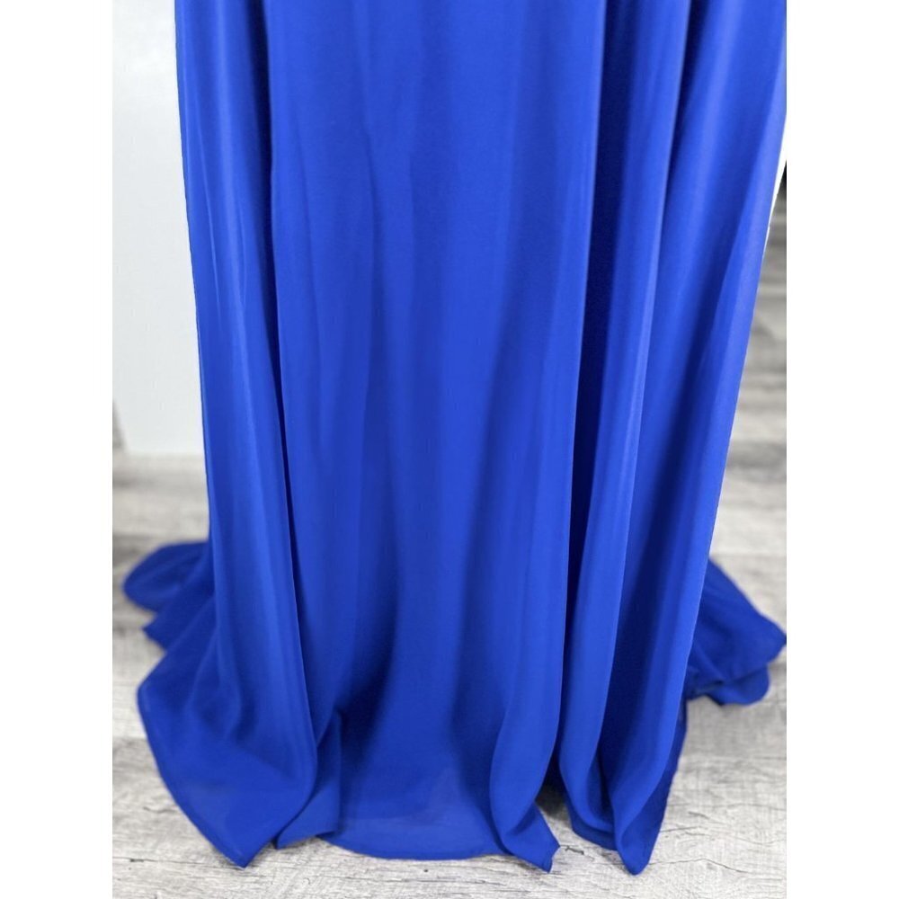2 Cute Blue Beaded Two Piece Formal Gown $448 - Picture 5 of 16